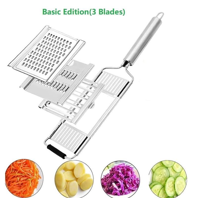 SLICECRAFT – Versatile kitchen slicer with interchangeable stainless steel blades