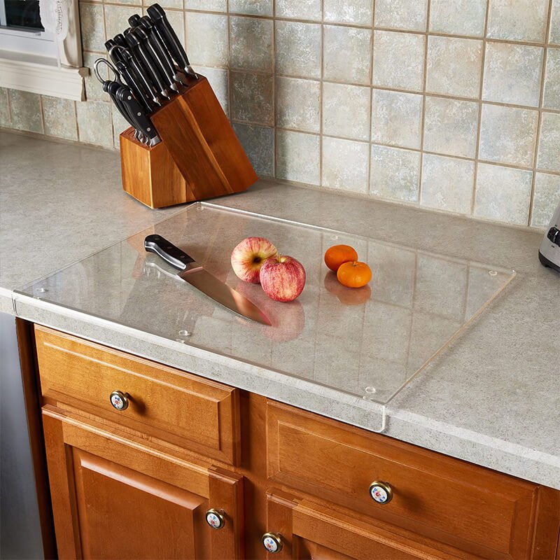 SLICELINE – Acrylic cutting board with non-slip handle and scratch-resistant surface