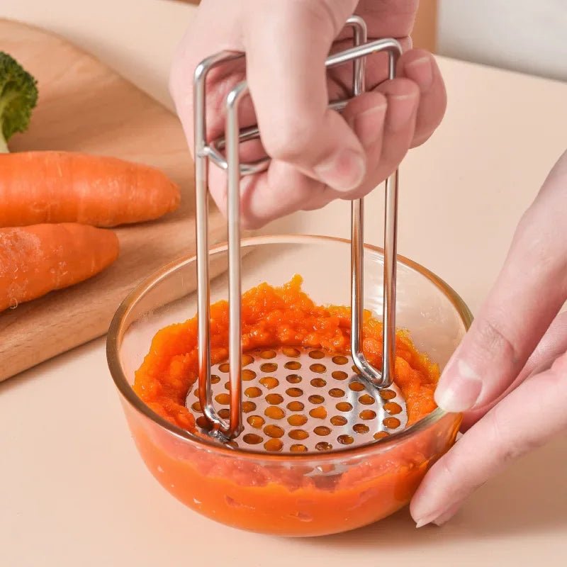 PUREMASH – Ergonomic stainless steel potato masher for effortless, smooth pureeing