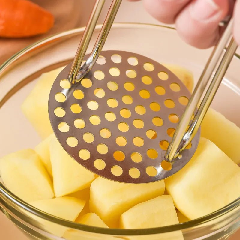 PUREMASH – Ergonomic stainless steel potato masher for effortless, smooth pureeing