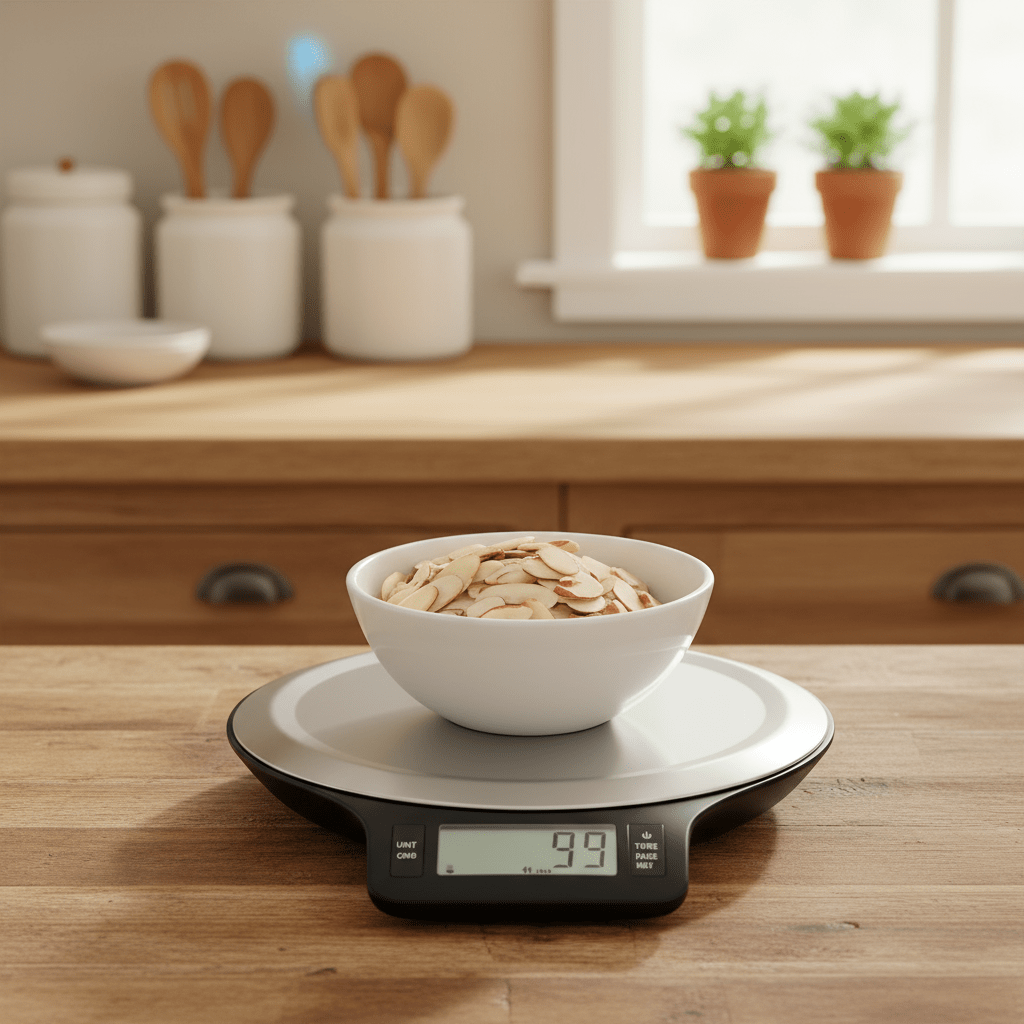 MEALMATE – Digital kitchen scale with clearly visible LCD panel