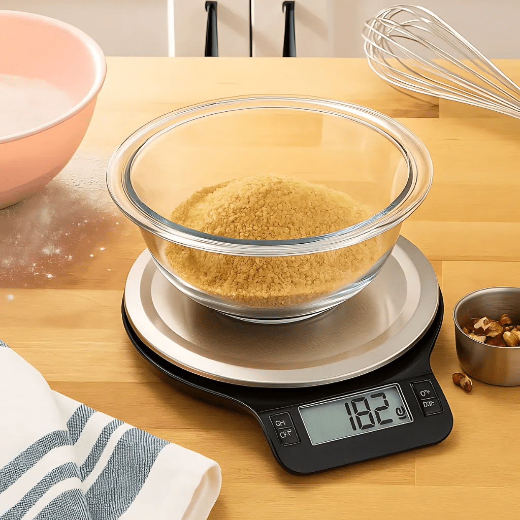 MEALMATE – Digital kitchen scale with clearly visible LCD panel