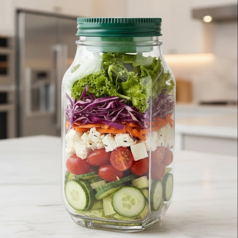 CRUNCHJAR – Layered salad shaker for fresh, crunchy meals on the go