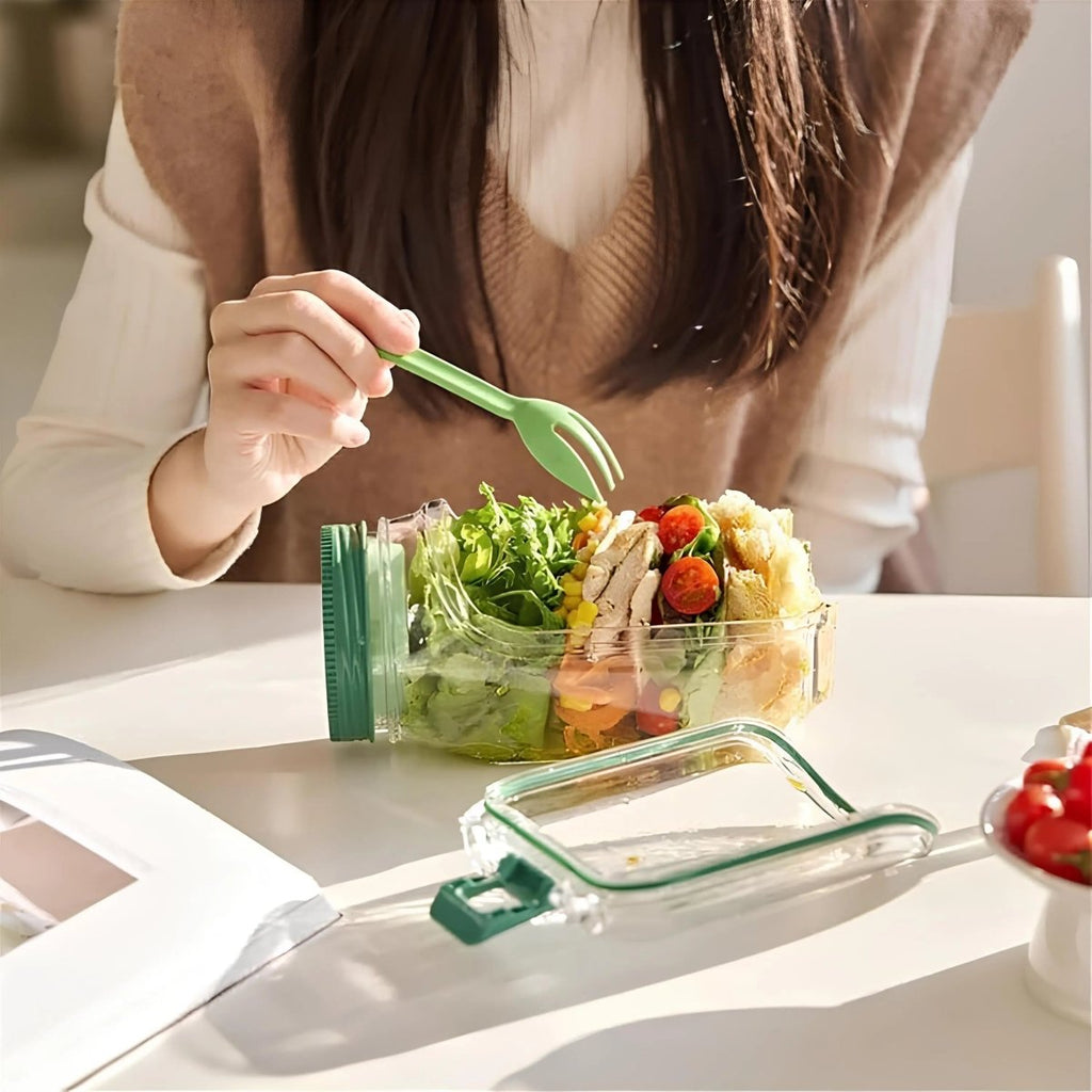 CRUNCHJAR – Layered salad shaker for fresh, crunchy meals on the go