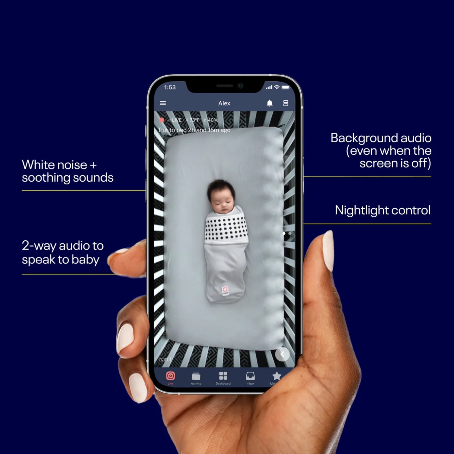 Nanit Pro Baby Monitor & Flex Stand