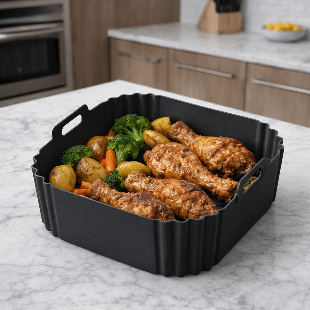 FRYLINER – Silicone Insert for the Air Fryer for Clean, Non-Stick Cooking
