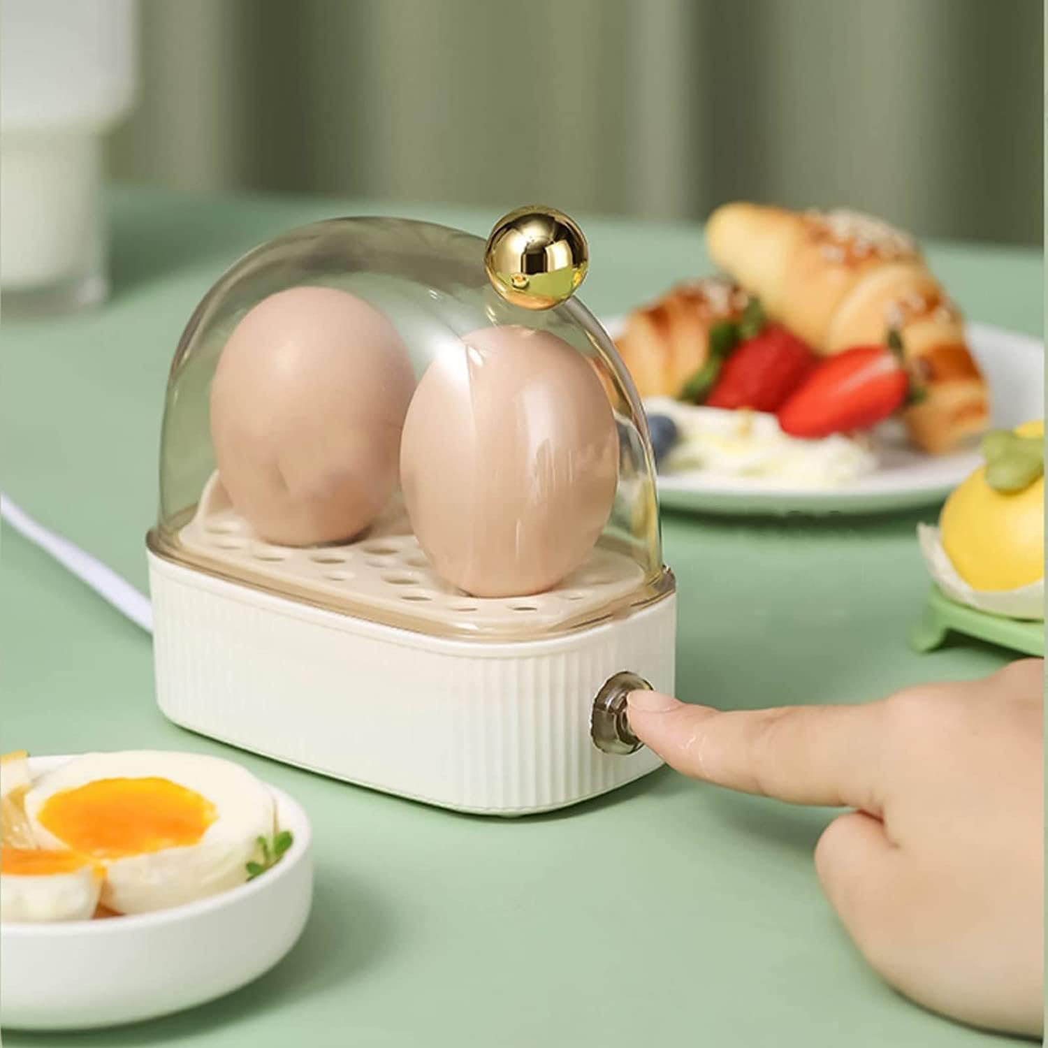 BOILEASY – Electric egg cooker and poacher with three adjustable heat settings