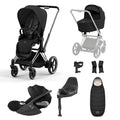 Cybex e-Priam Travel System - Sepia Black (2023)