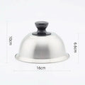 PanShield – stainless steel lid for even cooking & melting