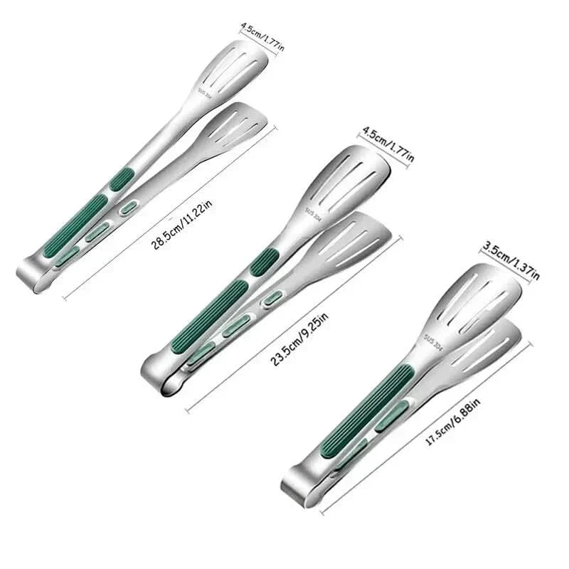 HandyTongs – Non-slip stainless steel tongs for meat, salad & bread