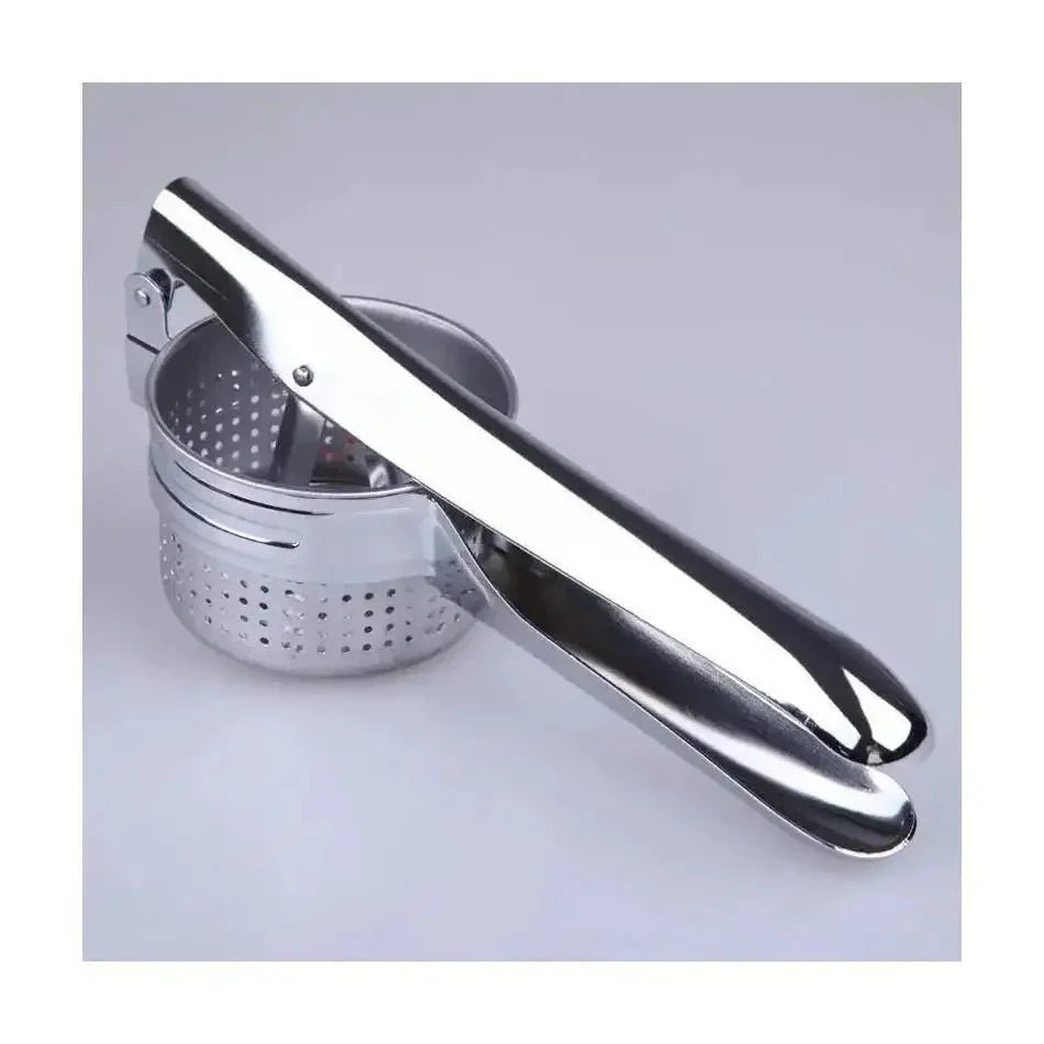 SQUEEZOR – 3-in-1 stainless steel potato press for fruit & vegetables