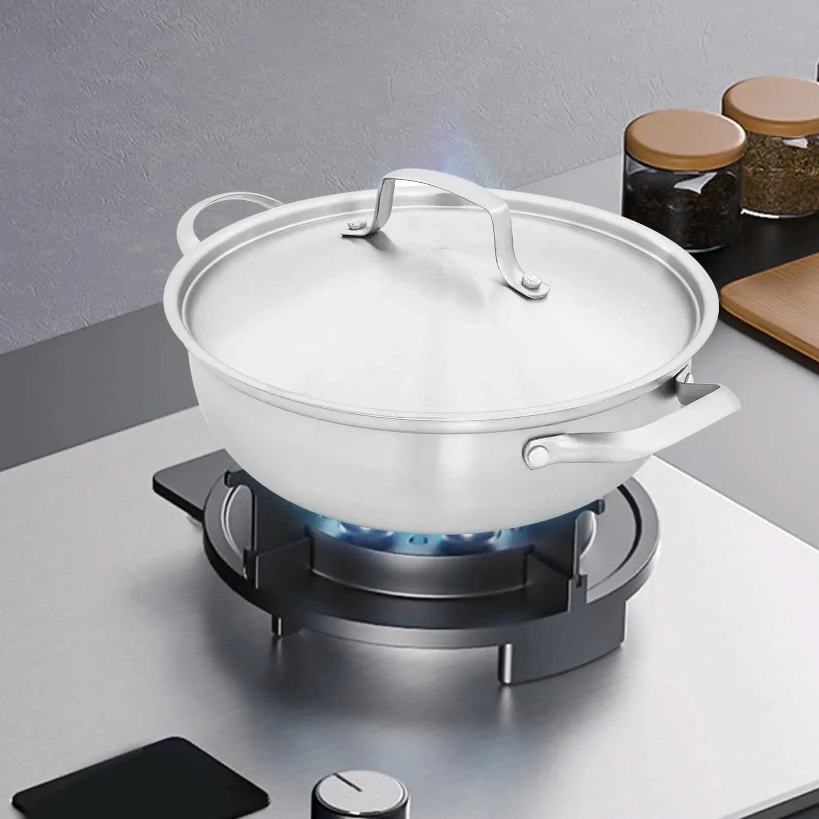 SmartBoil – Universal stainless steel cooking pot with lid for all types of stoves