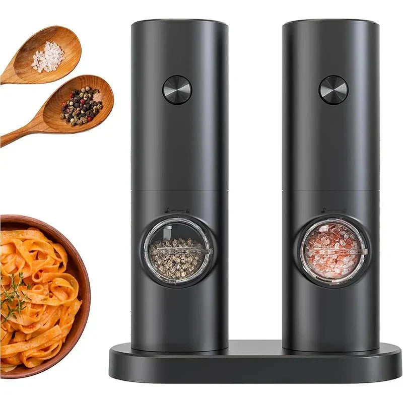 SPICE DUO – Electric Salt and Pepper Grinder Set with Adjustable Grind Setting