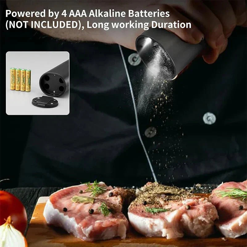SPICE DUO – Electric Salt and Pepper Grinder Set with Adjustable Grind Setting