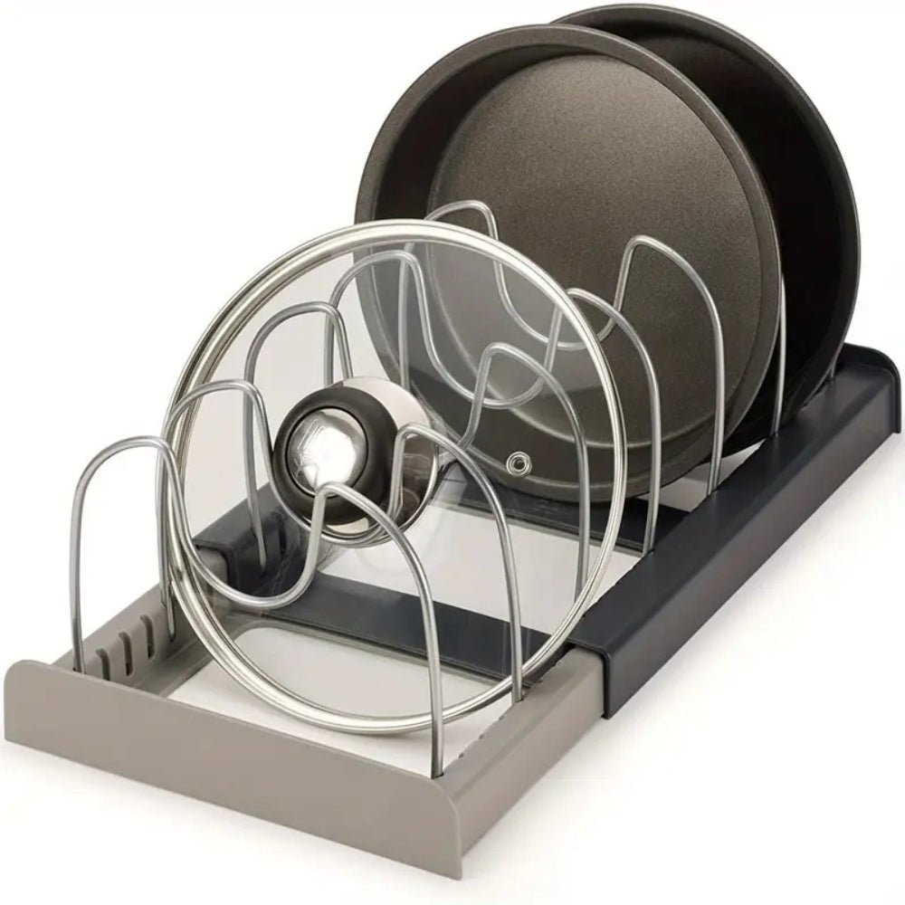ORGANISET – Adjustable Metal Kitchen Shelf with Non-Slip Feet