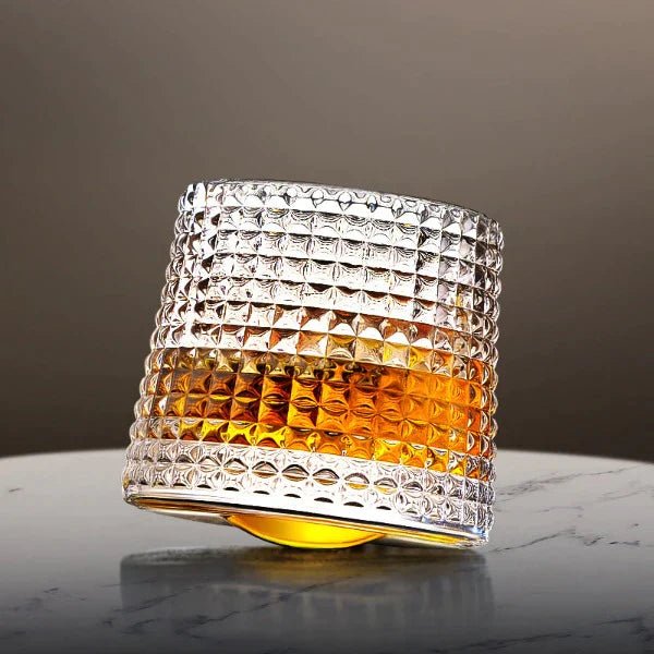 SPINSPIRIT - Rotatable Whiskey Glasses for a Refined Touch