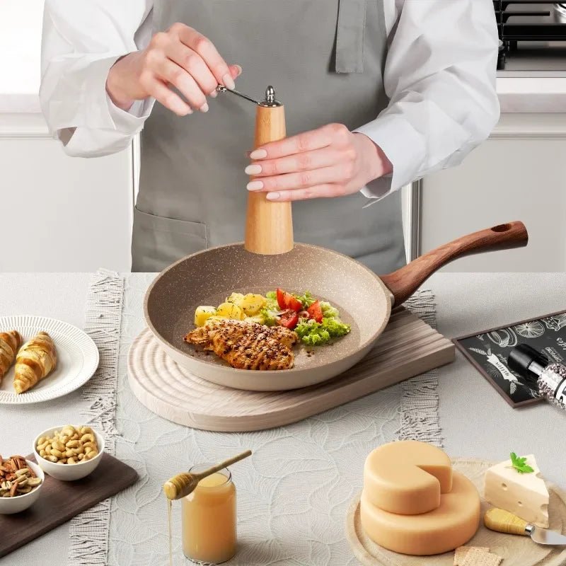 COOKSLATE – Non-stick Aluminum Frying Pan with Modern Granite Surface