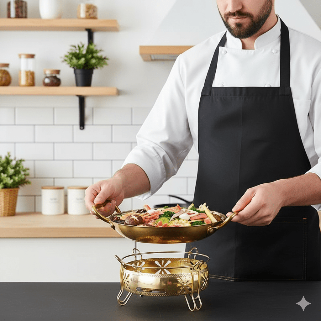 BRATMEISTER – Hammered stainless steel pot for pans, sauces & versatile cooking