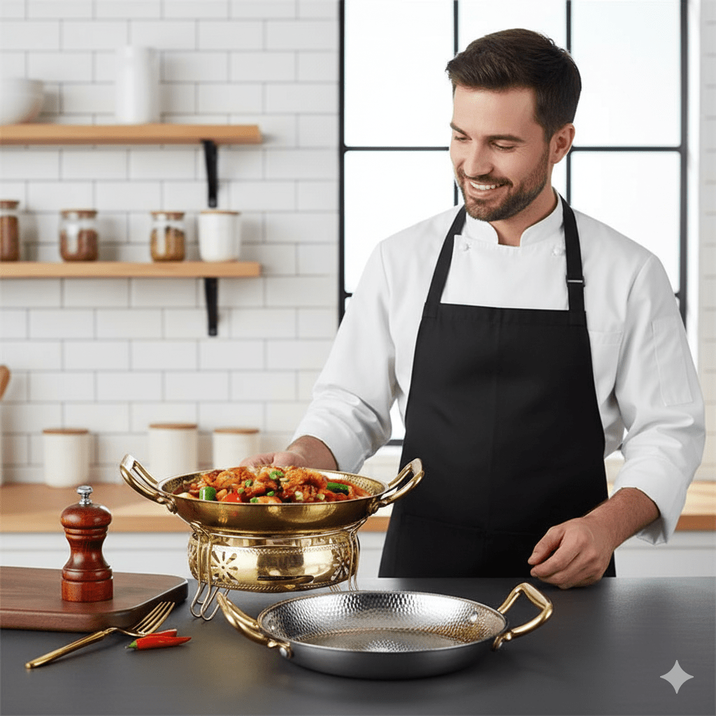 BRATMEISTER – Hammered stainless steel pot for pans, sauces & versatile cooking