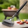 GrillMaster bristle-free BBQ brush - Safe stainless steel barbecue cleaner