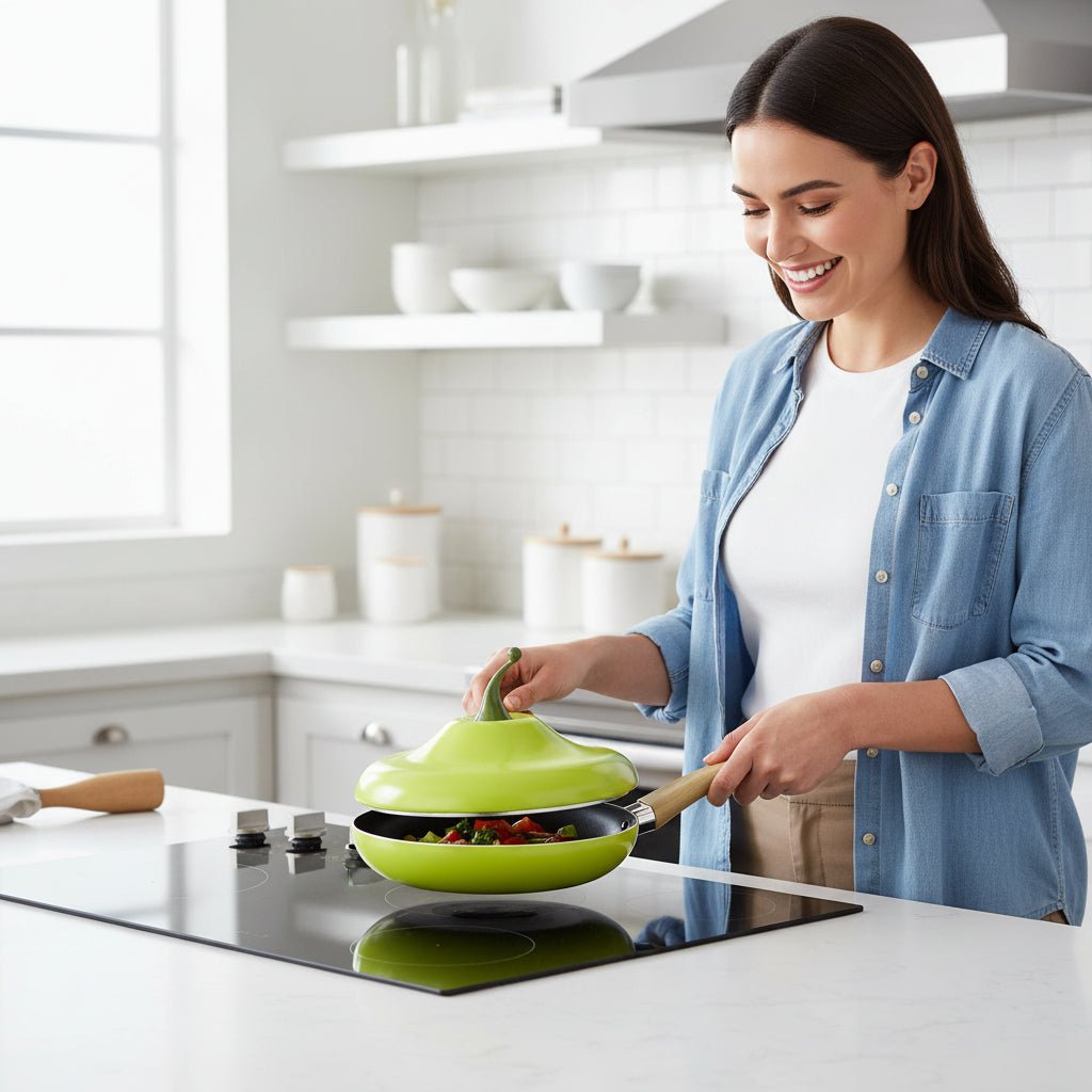HEALTHPAN – Non-stick aluminum frying pan for healthy and clean cooking
