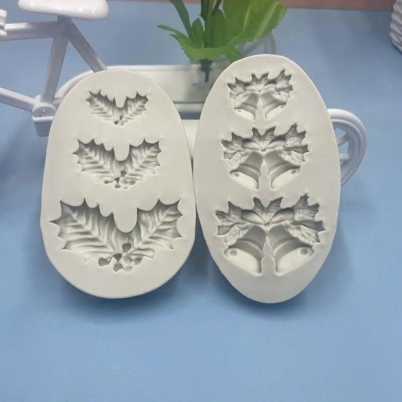 FESTILEAF – Christmas shapes for leaves & bells for cake, cookie & cupcake decoration