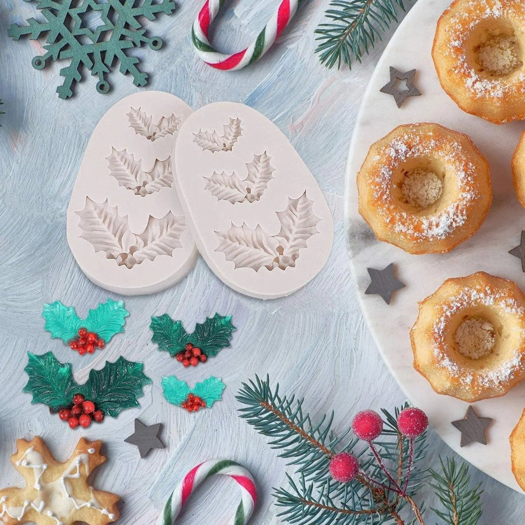 FESTILEAF – Christmas shapes for leaves & bells for cake, cookie & cupcake decoration