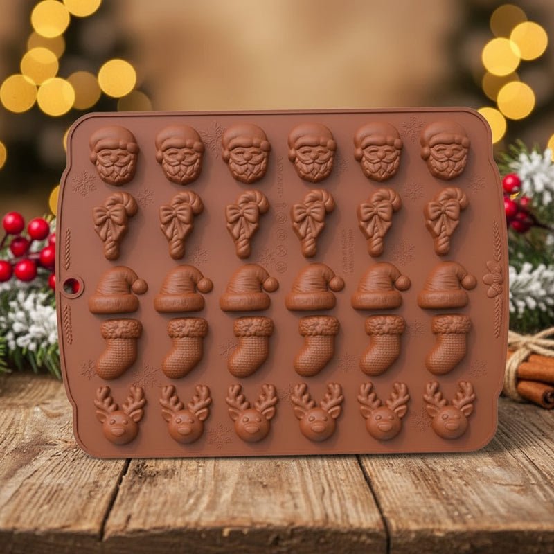 SANTASHAPE – Non-stick baking molds with Santa Claus, snowman & Christmas tree designs