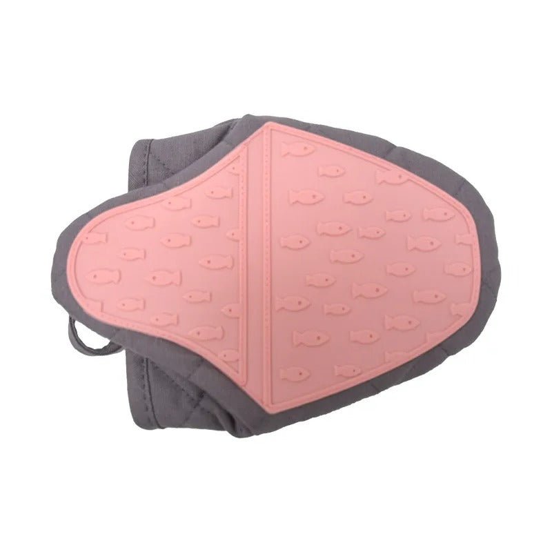 SAFEFINS – Heat-resistant fish-shaped silicone oven glove with non-slip grip