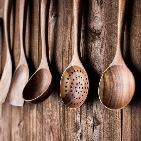 TeakCraft teak kitchen utensil set - Durable & stylish for every kitchen