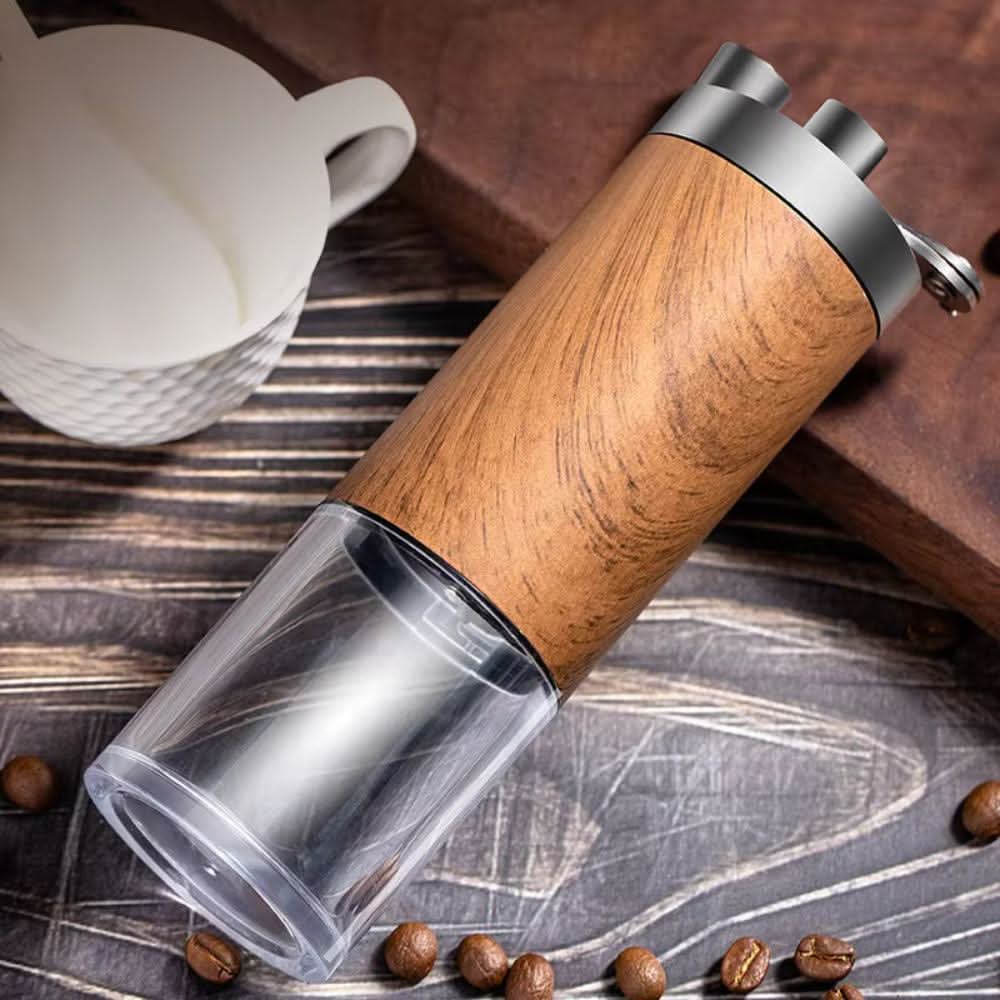 GrindMate – Portable Wooden Coffee Grinder for Coffee and Spices