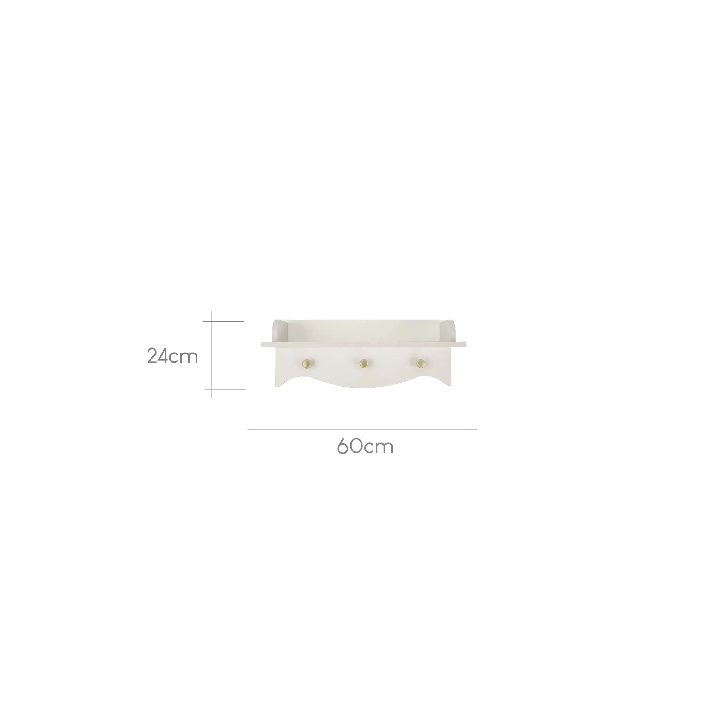 Clara Nursery Shelf - Cashmere & Ash
