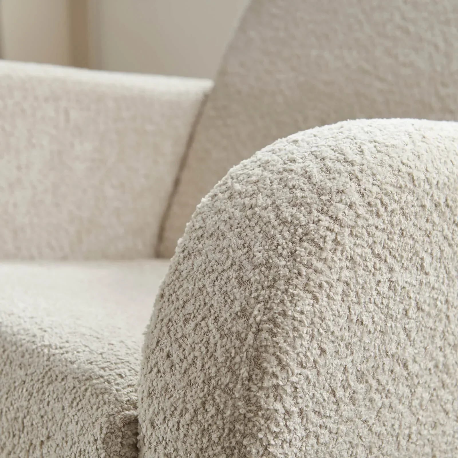 Etta Boucle Nursing Chair | Boucle Mushroom