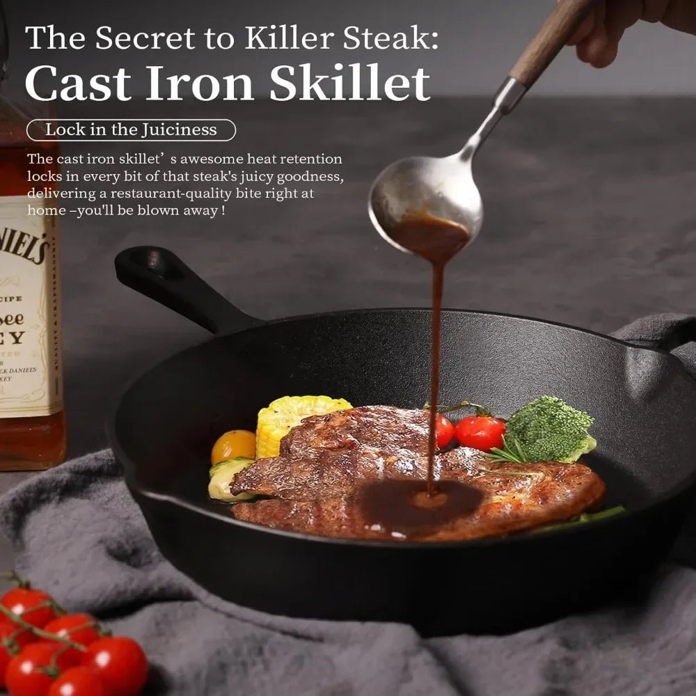 SKILLETFORGE – Premium cast iron skillet for all cooking styles