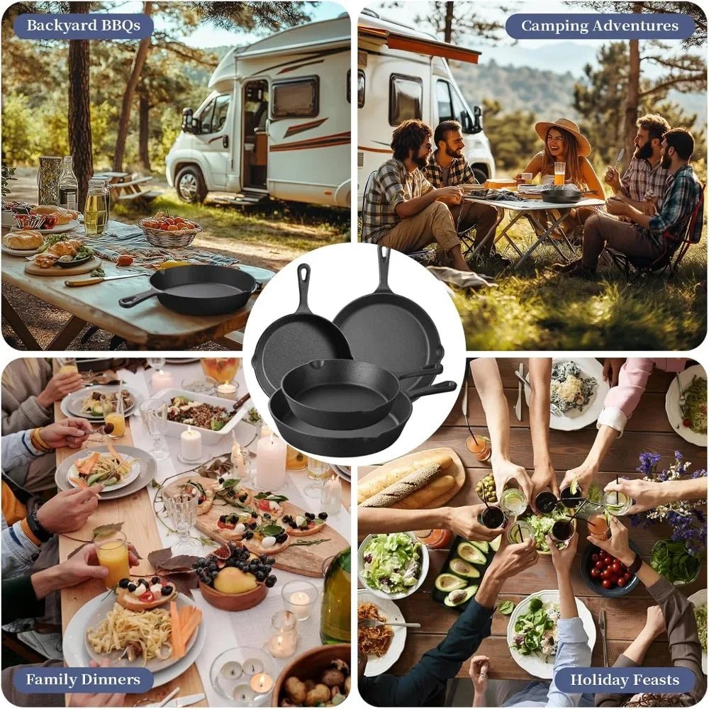 SKILLETFORGE – Premium cast iron skillet for all cooking styles