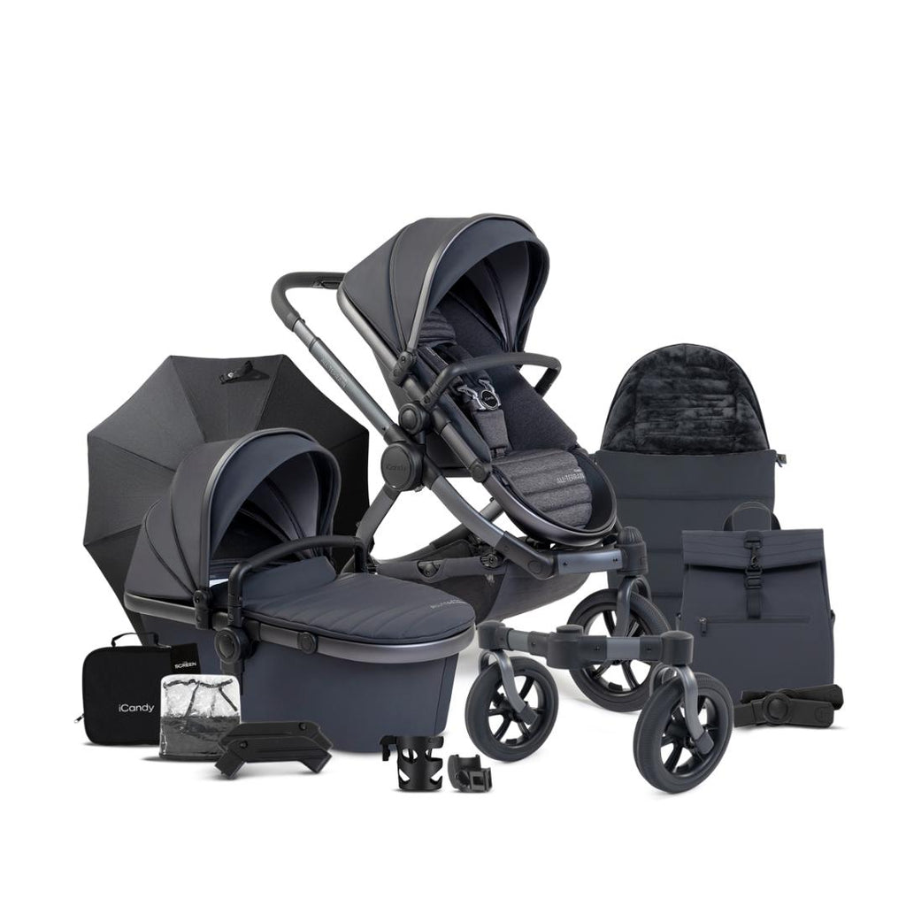 iCandy Peach 7 All Terrain Pushchair Bundle | Storm