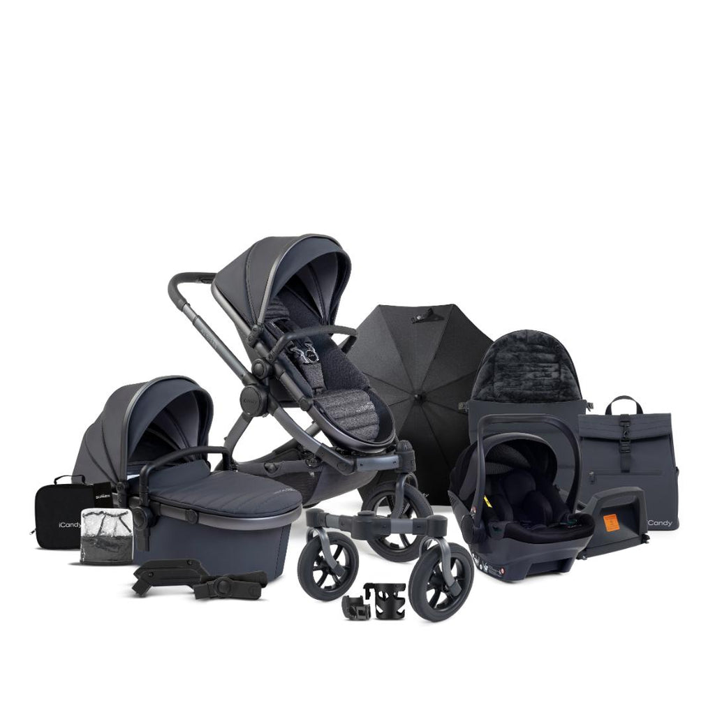 iCandy Peach 7 All Terrain Pushchair & Cocoon Bundle | Storm