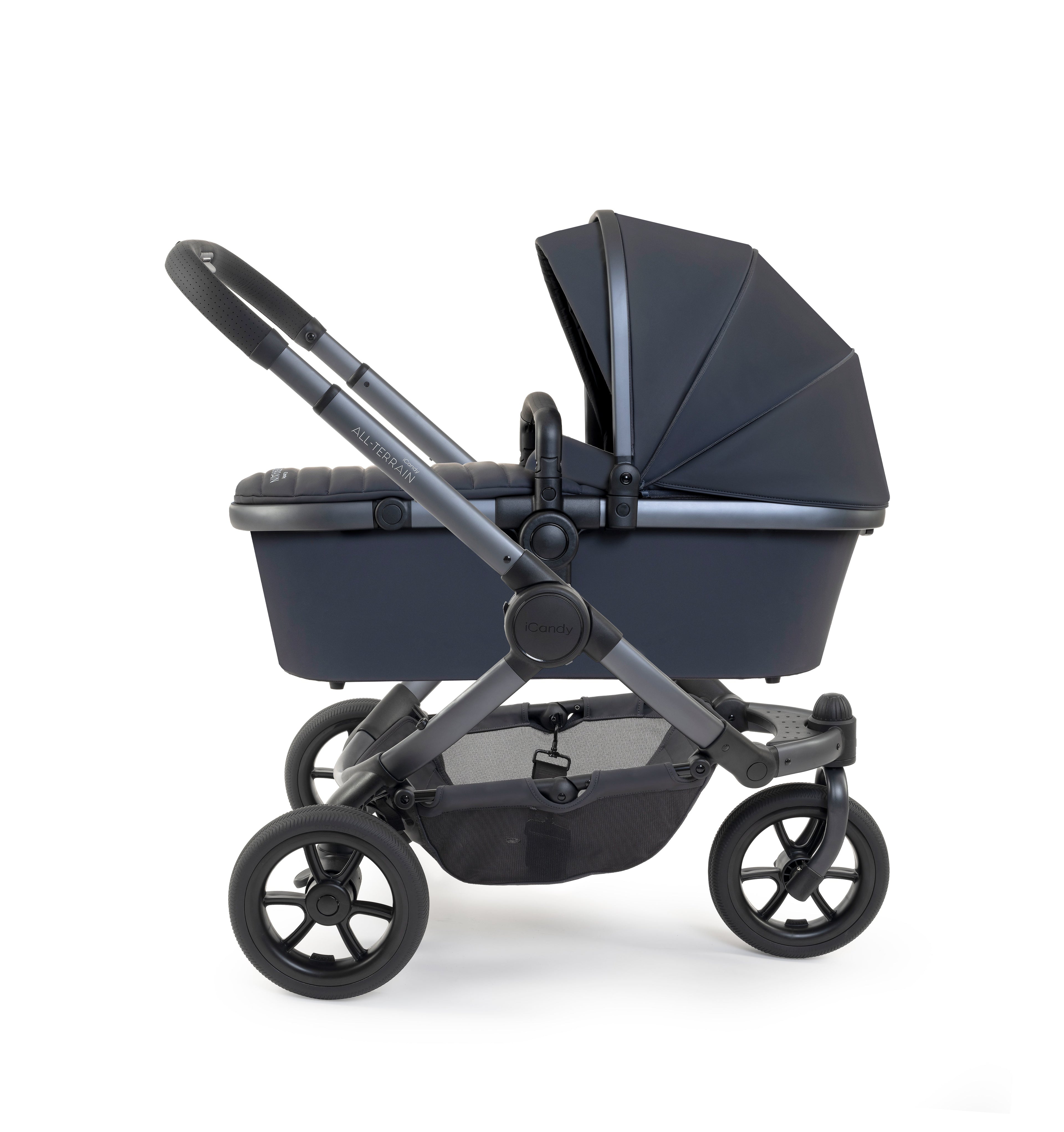 iCandy Peach 7 All Terrain Twin Pushchair Bundle | Storm