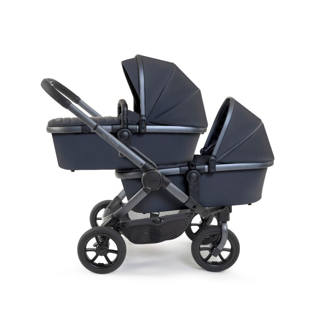 iCandy Peach 7 All Terrain Twin Pushchair Bundle | Storm