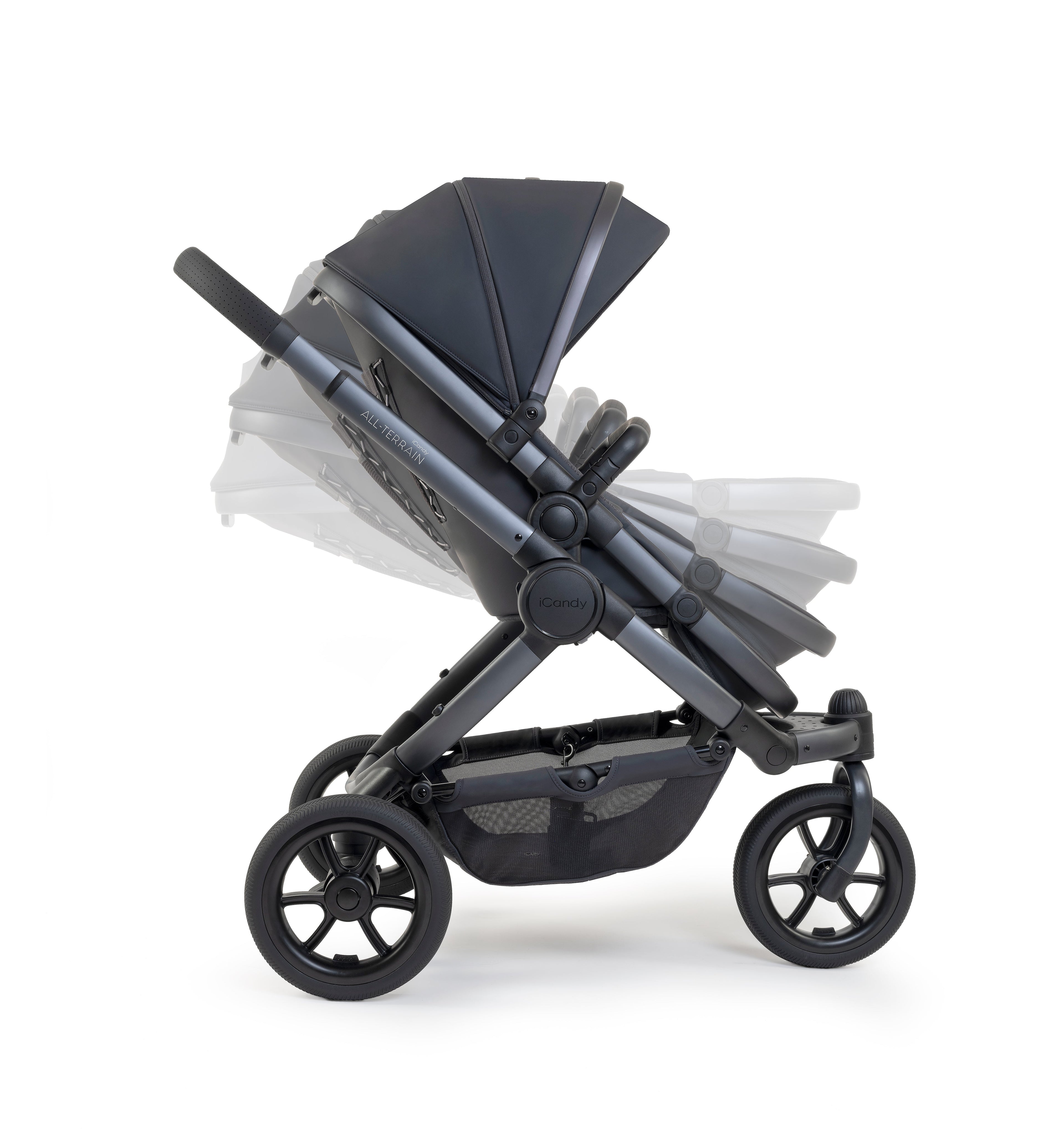 iCandy Peach 7 All Terrain Pushchair & Maxi-Cosi Cabriofix Bundle | Storm