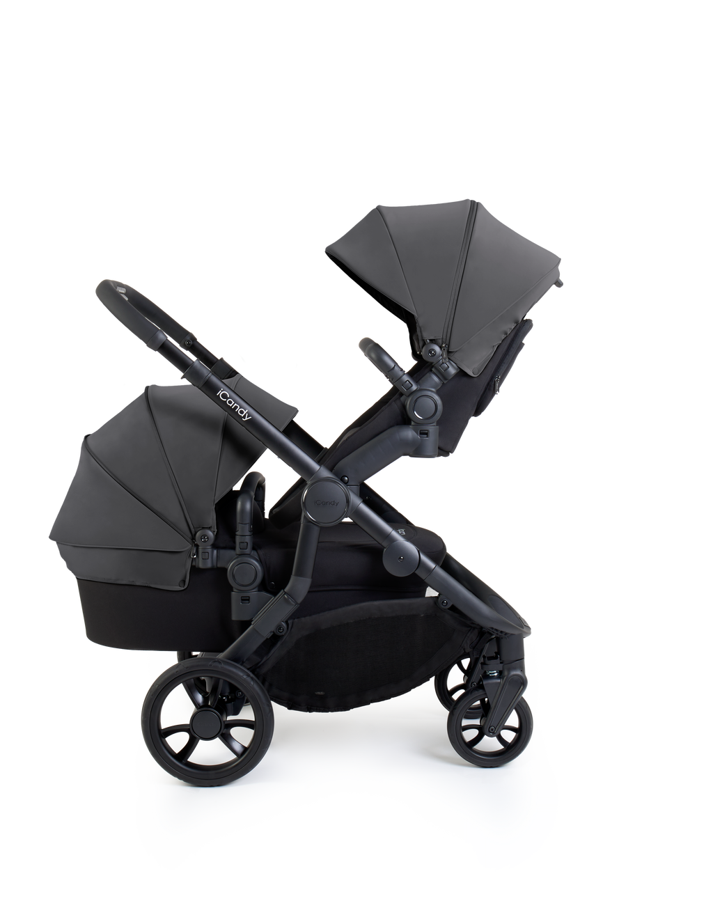 iCandy Orange 4 Pushchair & Maxi Cosi Pebble 360 Pro2 Bundle | Fossil on Black