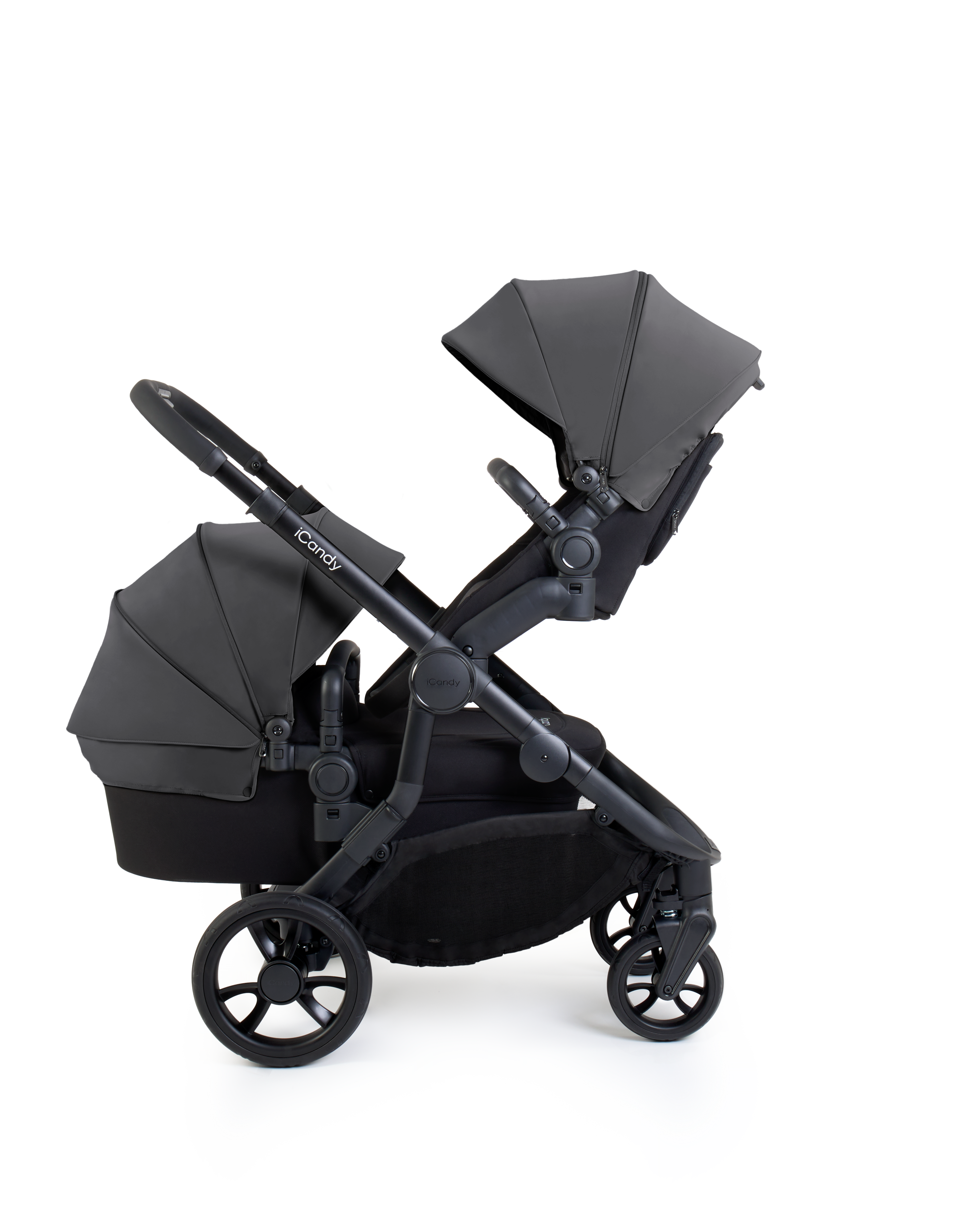 iCandy Orange 4 Pushchair Bundle | Fossil on Black
