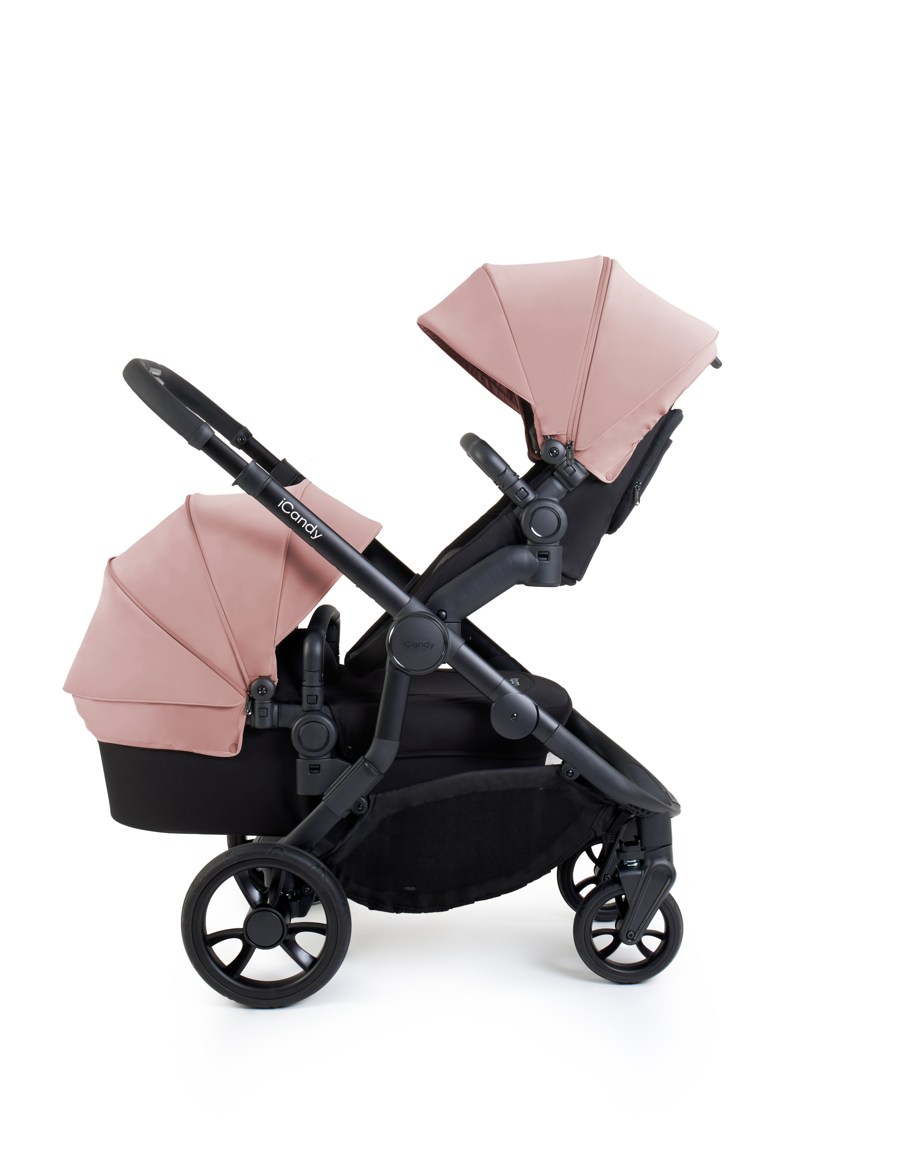 iCandy Orange 4 Pushchair & Cybex Cloud T Bundle | Rose on Black