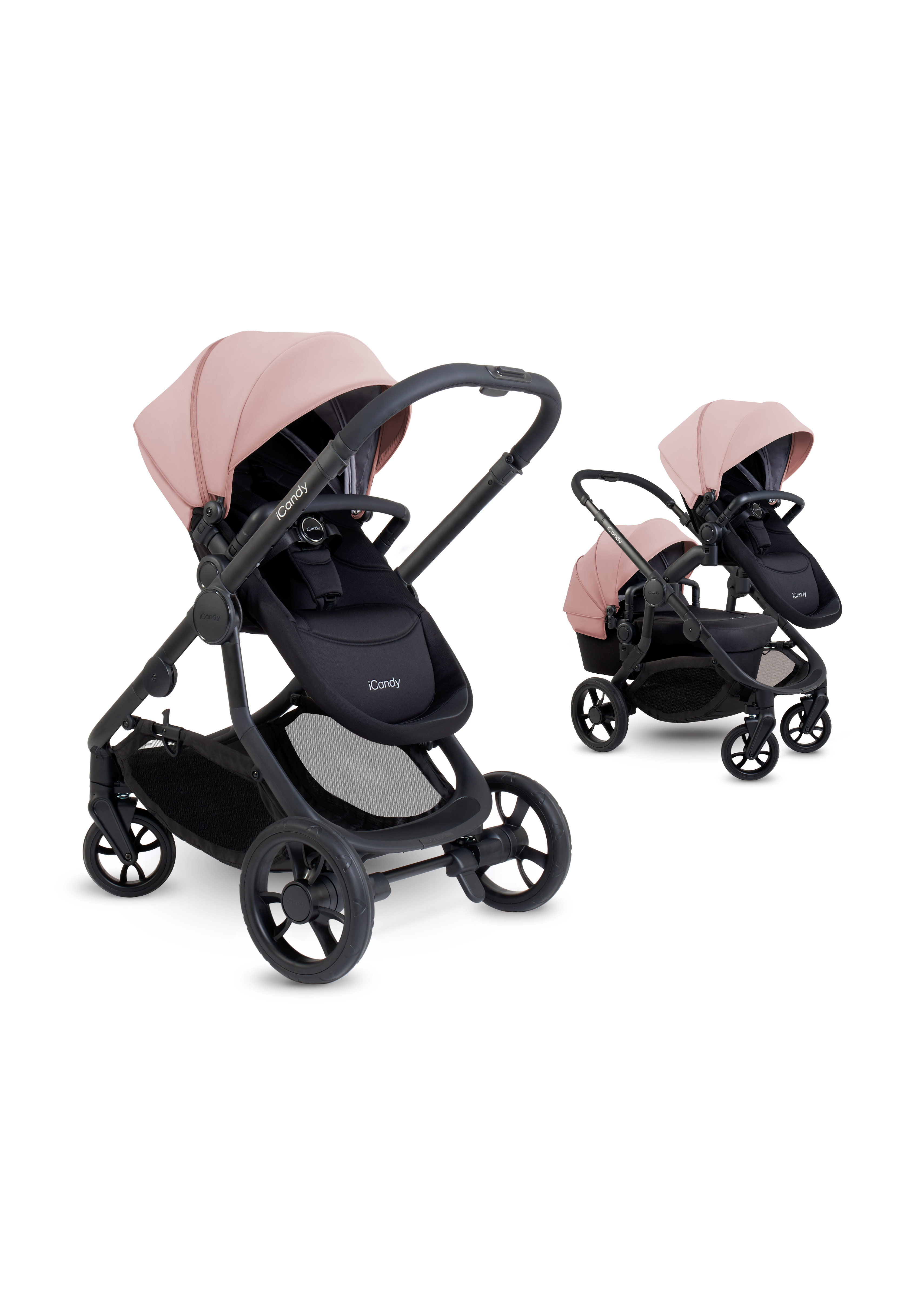iCandy Orange 4 Pushchair & Cybex Cloud T Bundle | Rose on Black