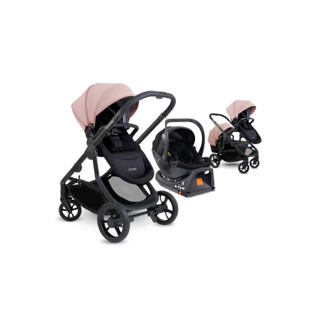 iCandy Orange 4 Pushchair Travel System | Rose on Black