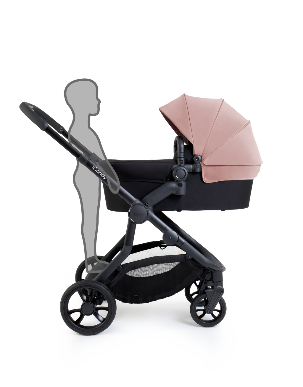 iCandy Orange 4 Pushchair & Maxi Cosi Pebble 360 Pro2 Bundle | Rose on Black