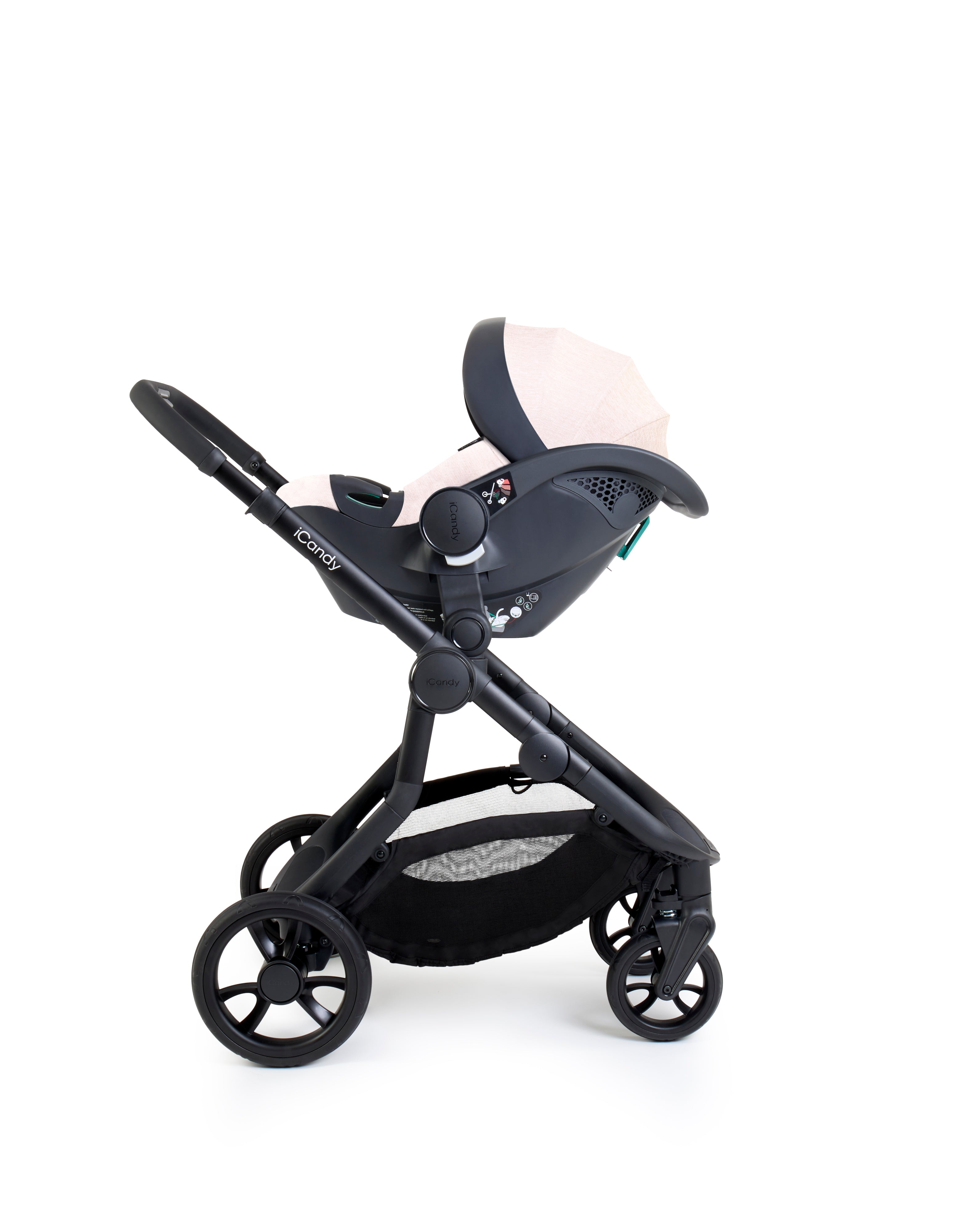 iCandy Orange 4 Pushchair Travel System | Latte on Black