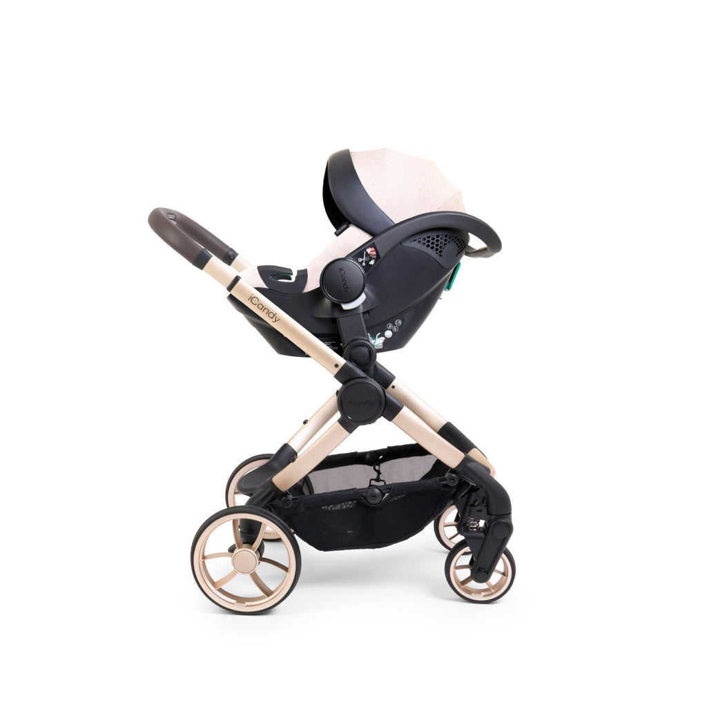 iCandy Peach 7 Complete Car Seat Bundle - Biscotti / Latte Cocoon