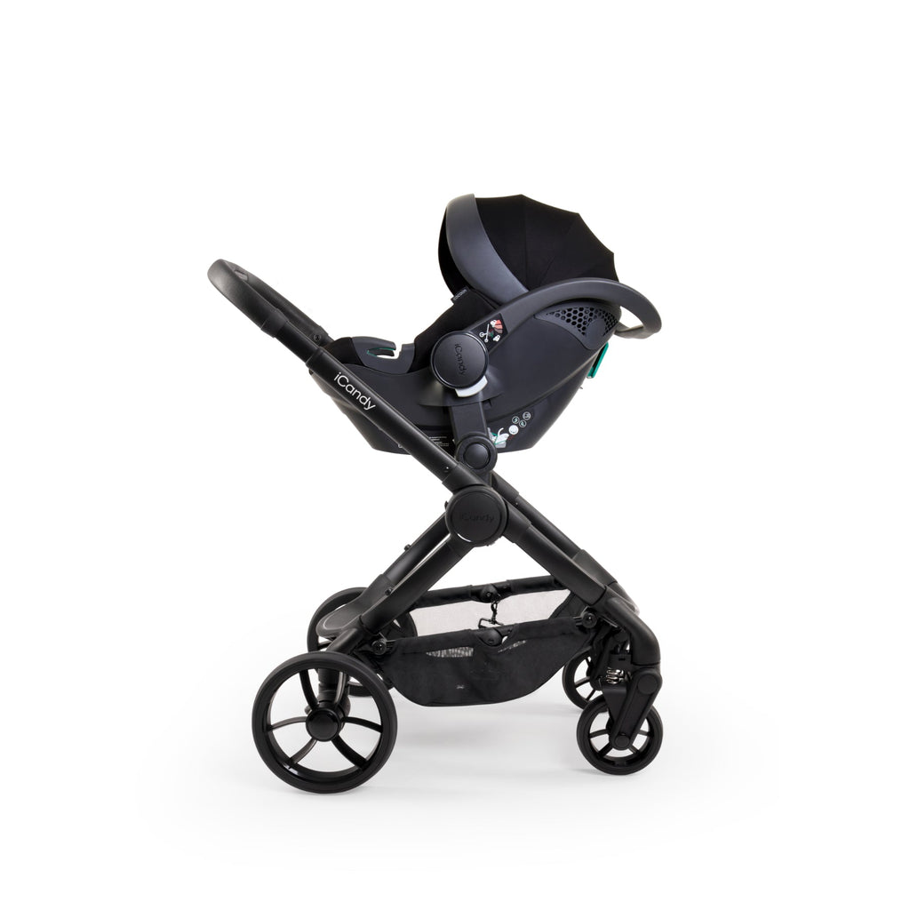iCandy Peach 7 Complete Car Seat Bundle - Cookie / Black Cocoon