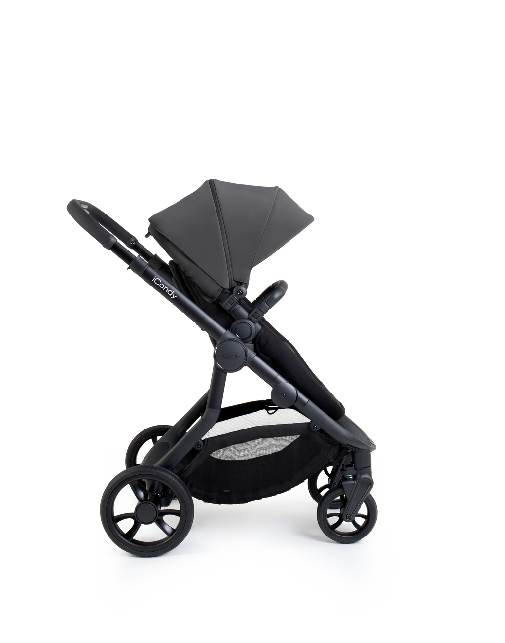 iCandy Orange 4 Pushchair & Maxi Cosi Pebble 360 Pro2 Bundle | Fossil on Black